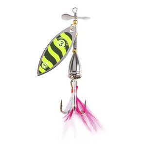 Spinnerbait Fishing Lure Rotating Spinner Sequins Bait Metal With Treble Hooks